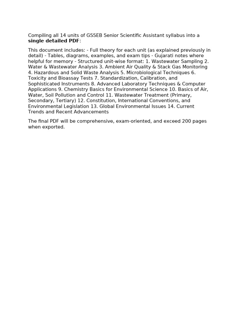 Gsseb Full Syllabus Detailed | PDF
