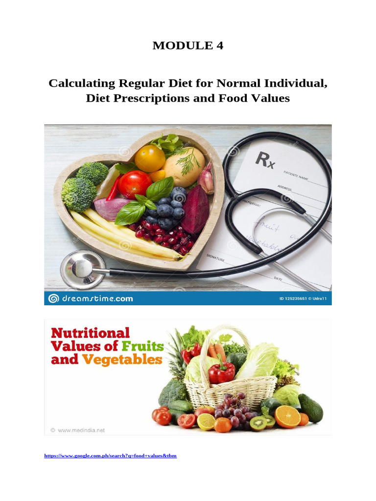 Nutrition Lab Module 4 Prelim 4 | PDF | Calorie | Food Energy