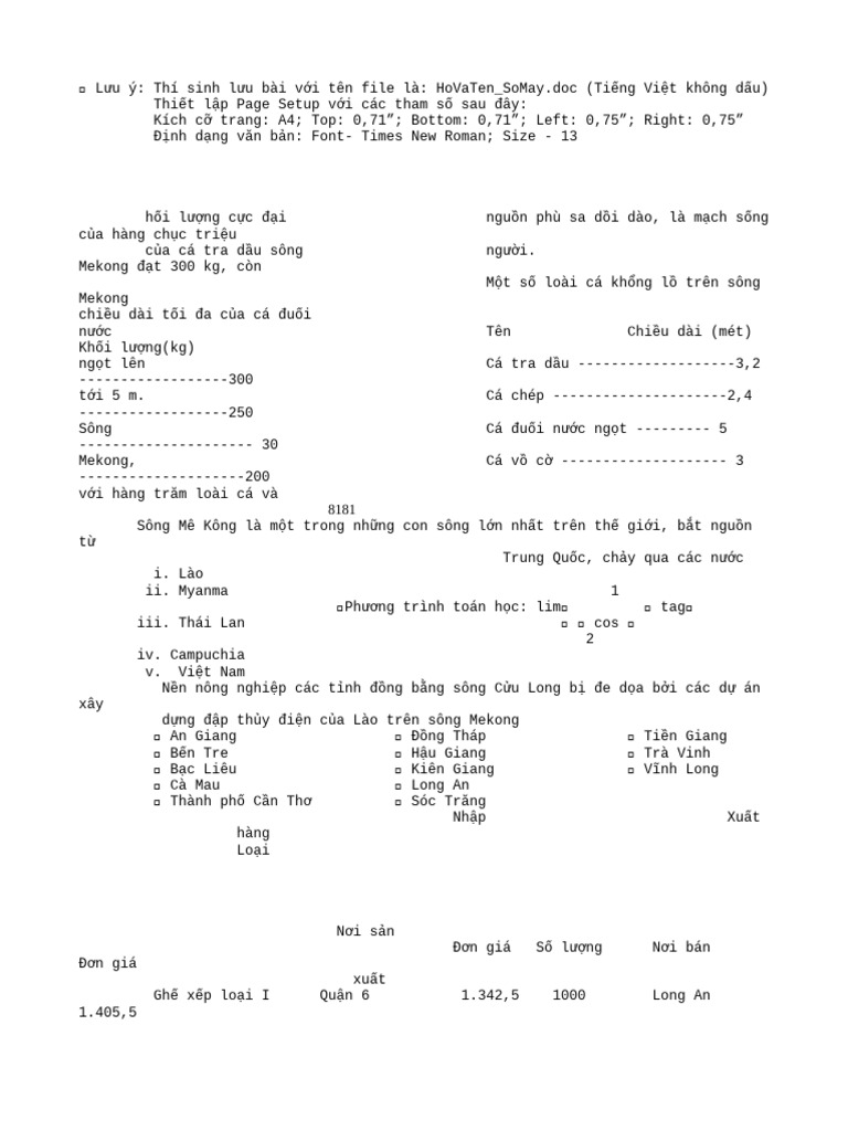 Baitap Word Buoi5 | PDF