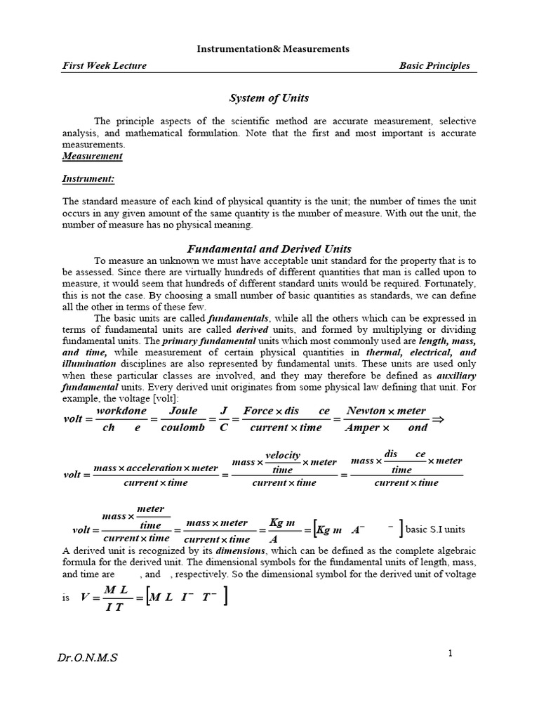 Understanding Measurement Units and Accuracy | PDF | Observational ...