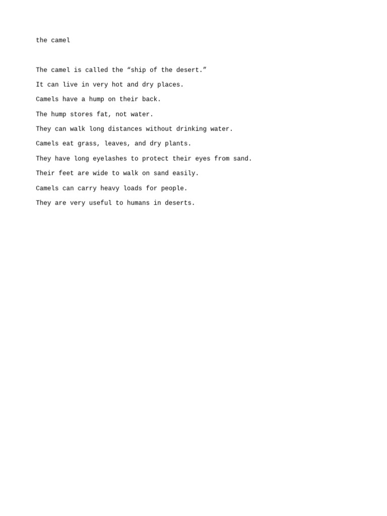 Camel | PDF
