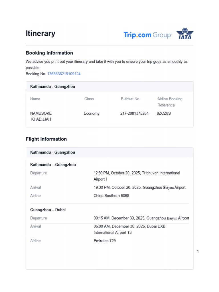 kathmandu-to-guangzhou-flight-itinerary-pdf-transport-civil-aviation