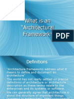 What Is An "Architectural Framework