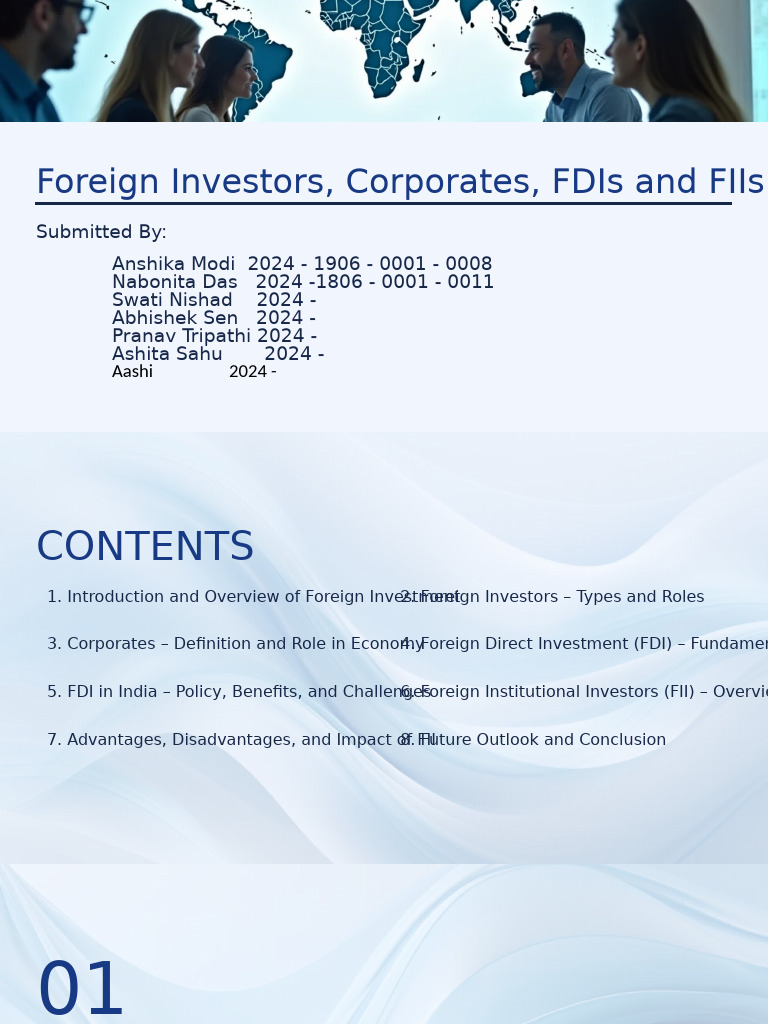 Overview of Foreign Investment in India | PDF | Institutional Investors ...