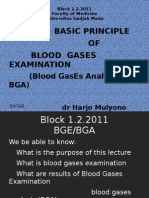 Basic Principle: OF Blood Gases Examination