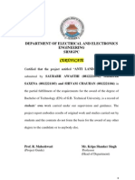 Certificate: Department of Electrical and Electronics Engineering SRMGPC