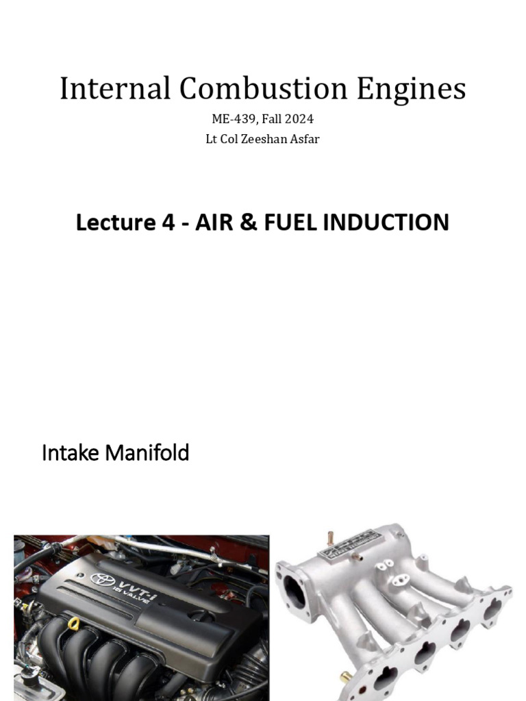 Air and Fuel Induction in Engines | PDF | Fuel Injection | Turbocharger