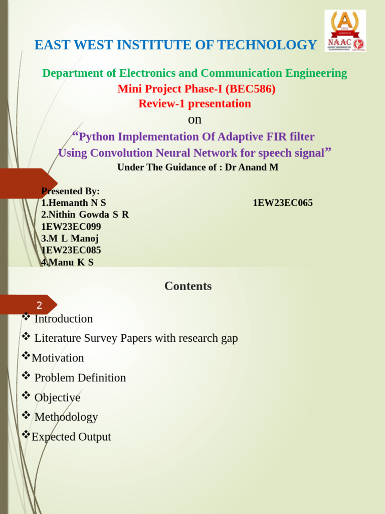 Python Adaptive FIR Filter with CNN | PDF | Filter (Signal Processing ...