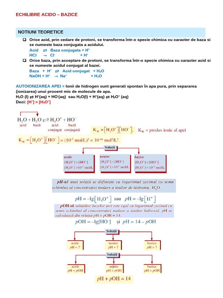 Echilibrul Chimic - Exercitii | PDF