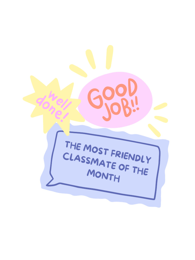 Trendy Illustrated Stickers School Classmate T-Shirt | PDF