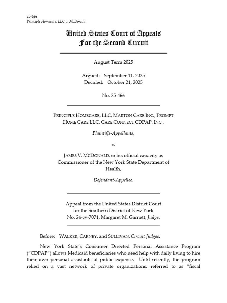 Class Action on CDPAP Amendment Ruling | PDF | Ashcroft V. Iqbal ...