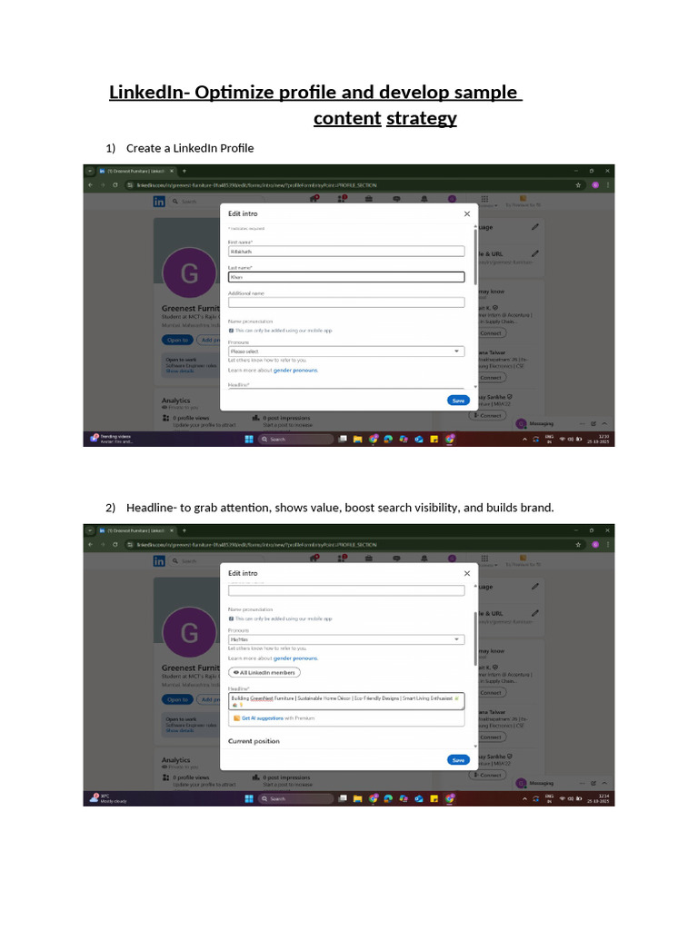 LinkedIn Profile Optimization Guide | PDF