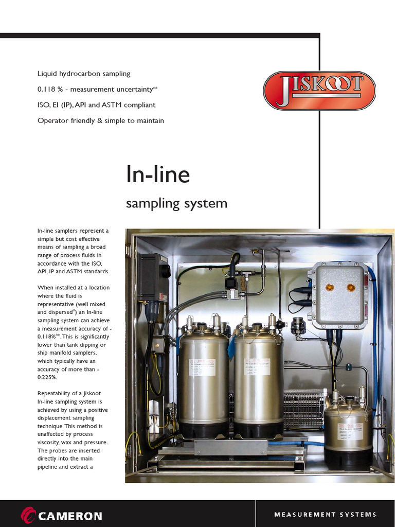 Jiskoot In-line Sampling Systems | PDF | Liquids | Petroleum