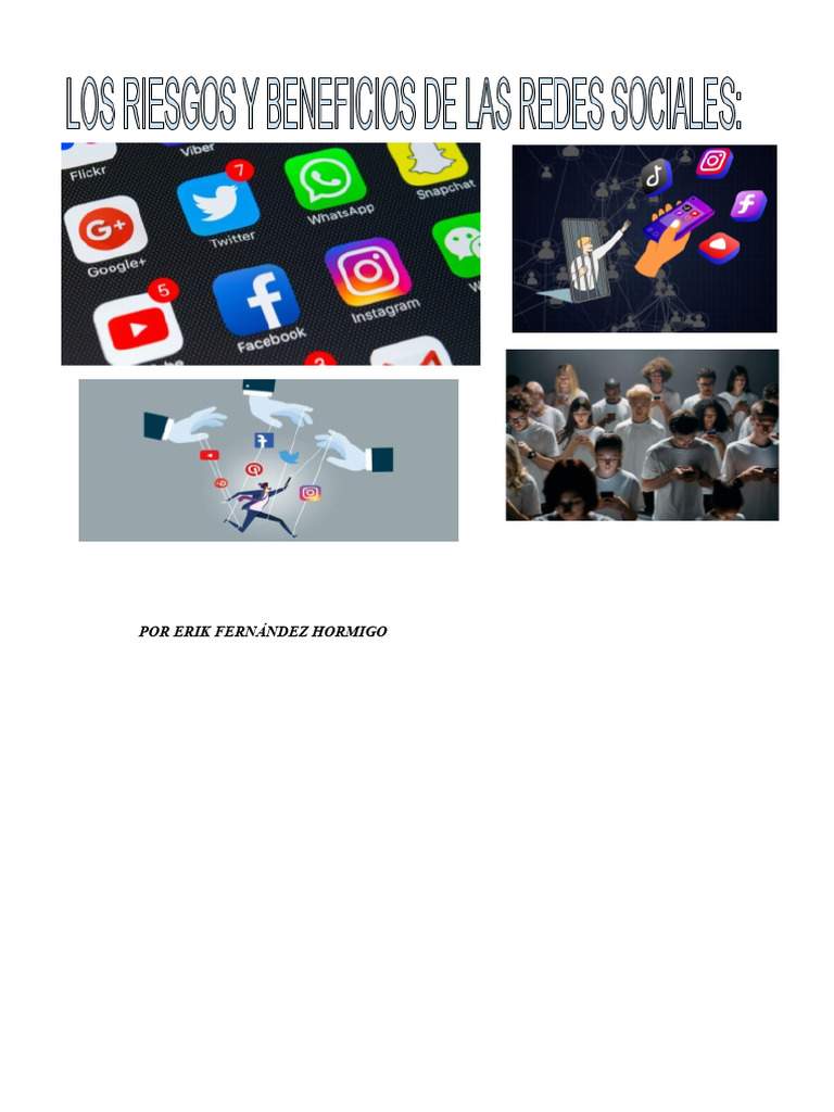 Riesgos y beneficios de las redes sociales | PDF | Facebook | Snapchat