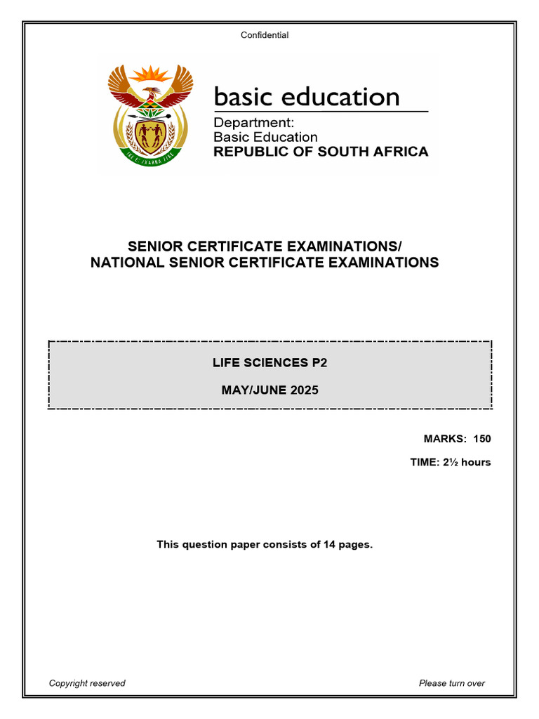 Life Sciences P2 Exam Paper 2025 | PDF | Zygosity | Genotype