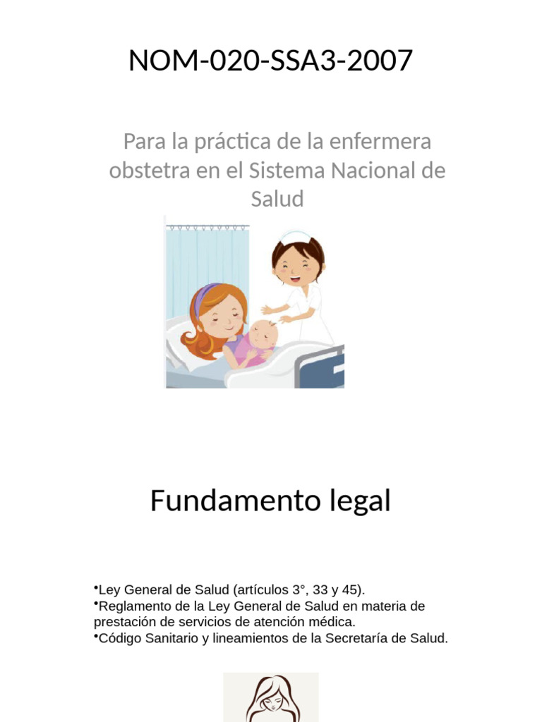 Norma 020: Práctica de Enfermería Obstétrica | PDF | Partería | Enfermería