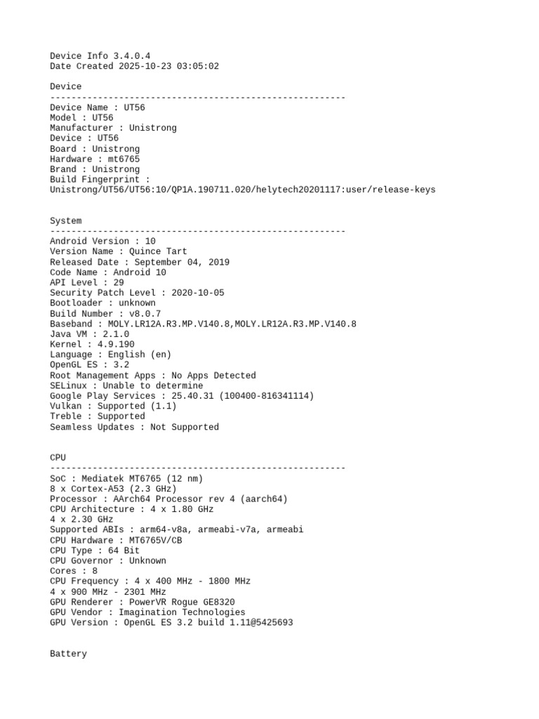 Device Info (1) | PDF | Computer Hardware | Computing