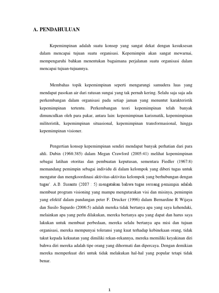 Makalah Kepeminpinan Visioner