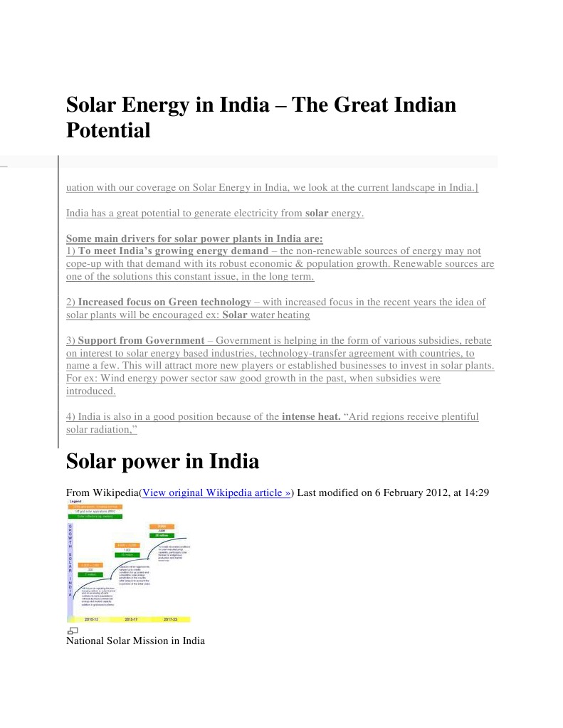 Solar Energy in India | PDF | Law