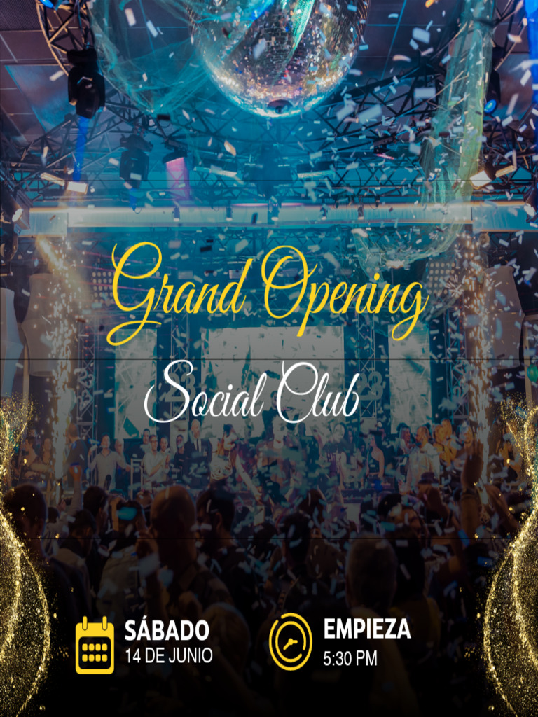 Gran Fiesta de Apertura del Social Club | PDF