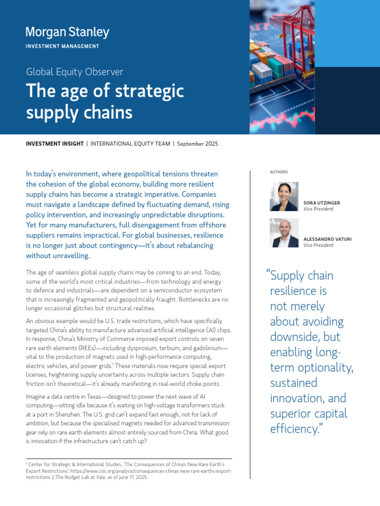 Resilient Supply Chains in Geopolitical Tensions | PDF | Financial Risk ...