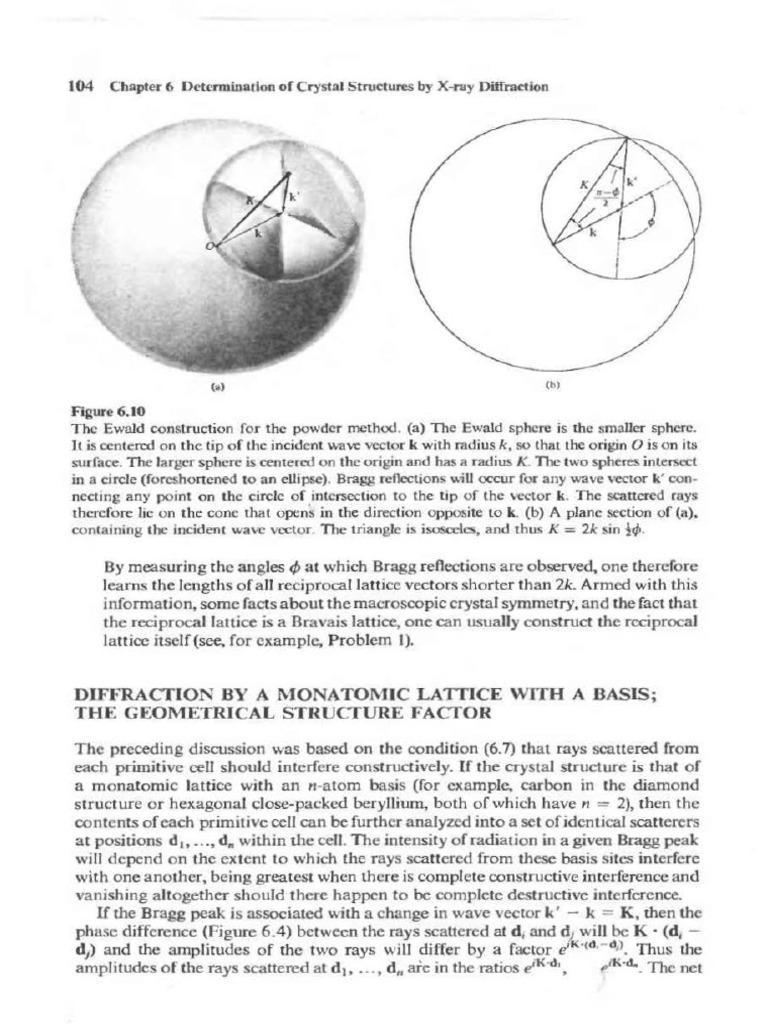 X-ray Diffraction and Crystal Structures | PDF | Crystal Structure ...