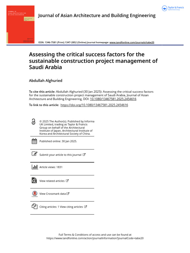 Critical Success Factors in Saudi Construction | PDF | Project ...
