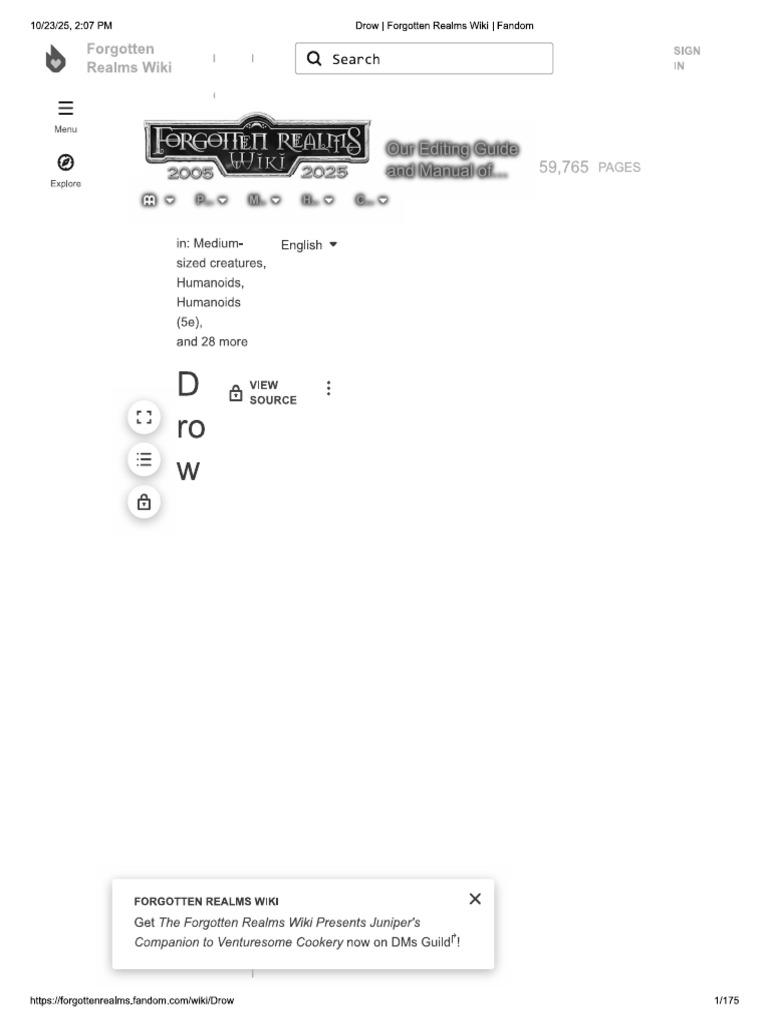 Drow | PDF