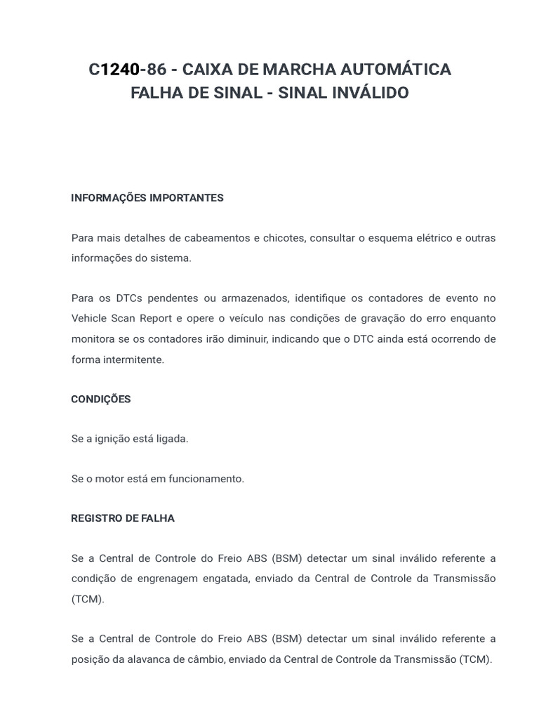Diagnóstico DTC C1240-86 Jeep | PDF | Conector elétrico
