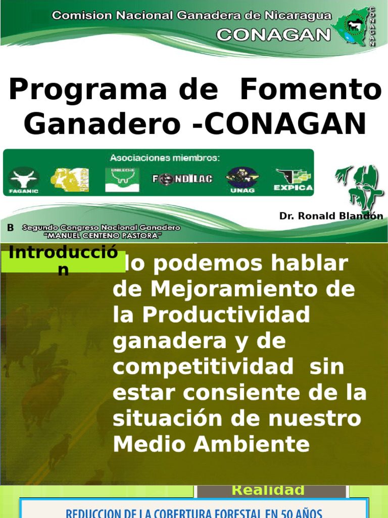 Programas de Fomento A La Ganaderc3ada Conagan | PDF | Vacas | Ganado