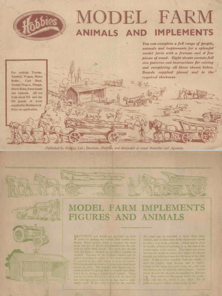 Model Farm Implements Patterns | PDF | Land Vehicles