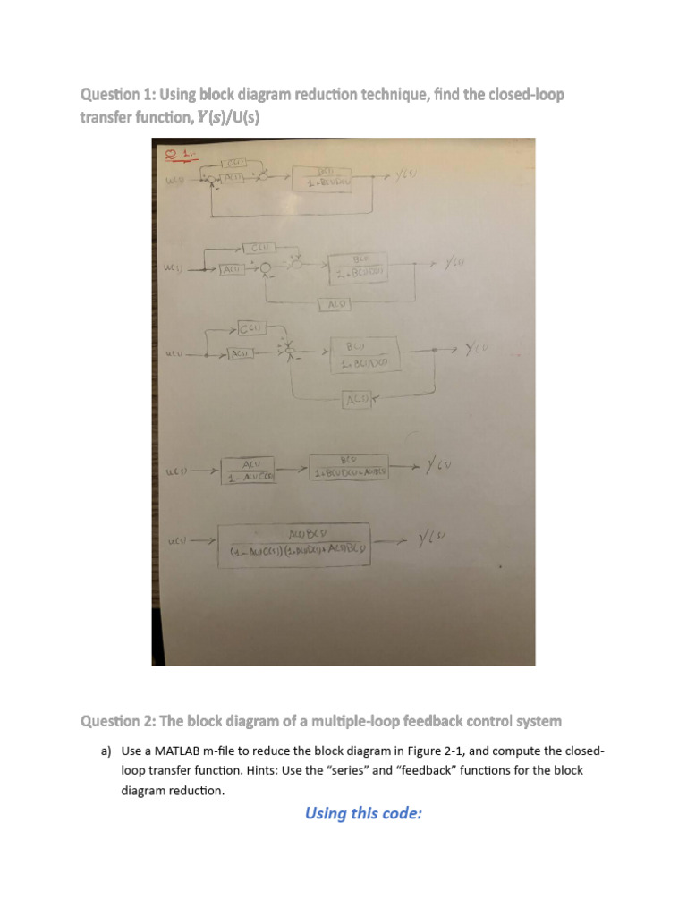 MATLAB Block Diagram Analysis Guide | PDF