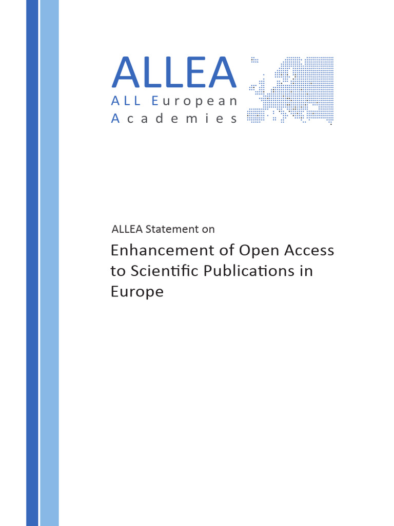 Statement ALLEA Open Access 2013-11 | PDF | Open Access | Inquiry
