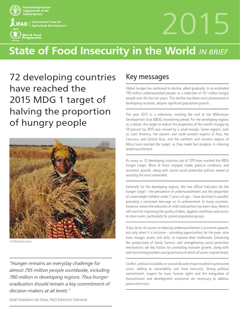 Global Hunger Trends and Progress 2015 | PDF | Food Security | Hunger
