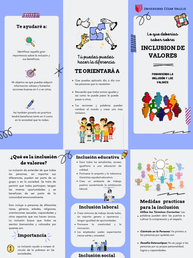 Promoviendo Inclusión y Valores Sociales | PDF | Inclusión (Educación ...