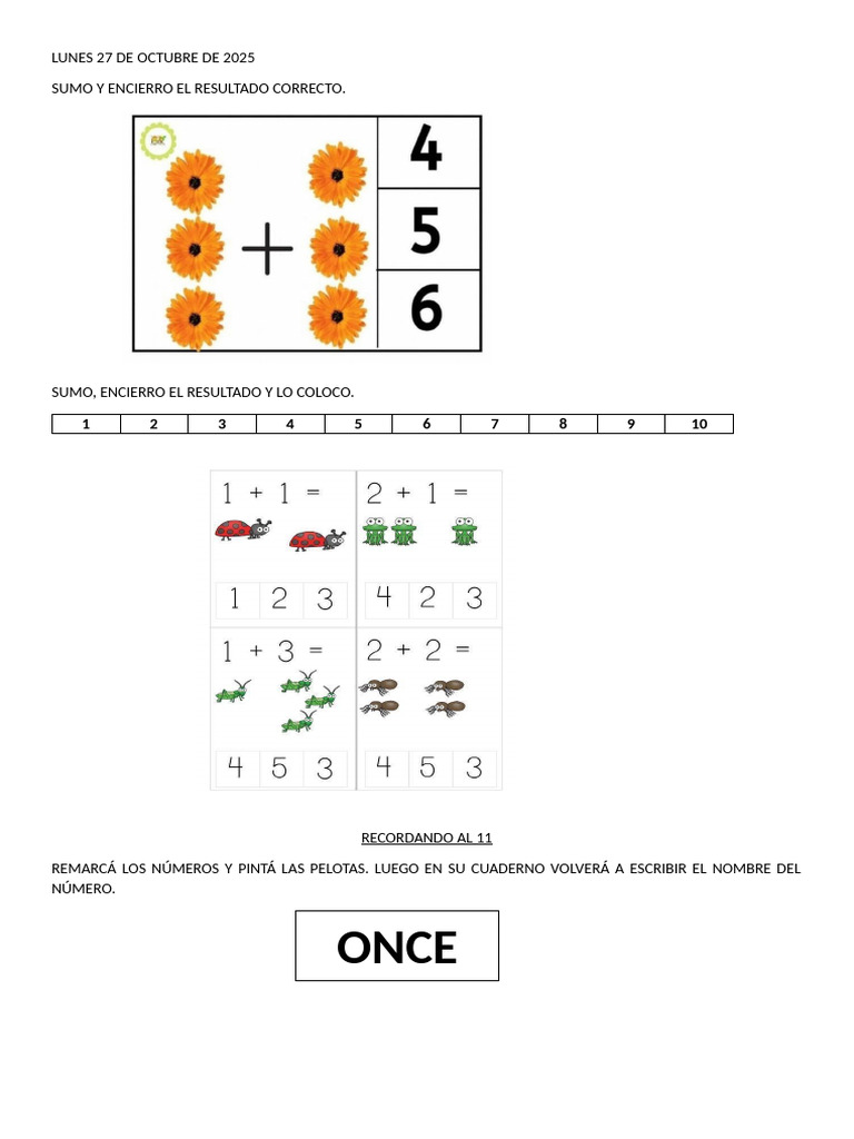 Semana Del 27 Al 31 de Octubre | PDF
