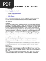 Download Marketing Environment of the Coca Cola Company by Ardon Olonga SN93873972 doc pdf