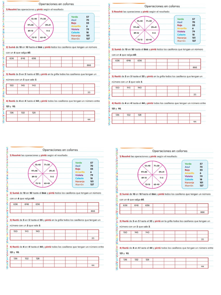Act Mate Numeros Hasta El 1000 | PDF