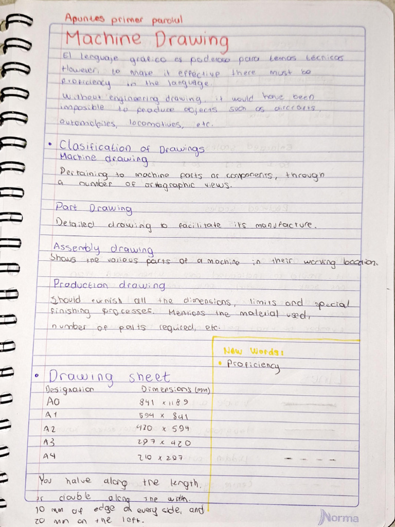 Apuntes Machine Drawing DMST | PDF