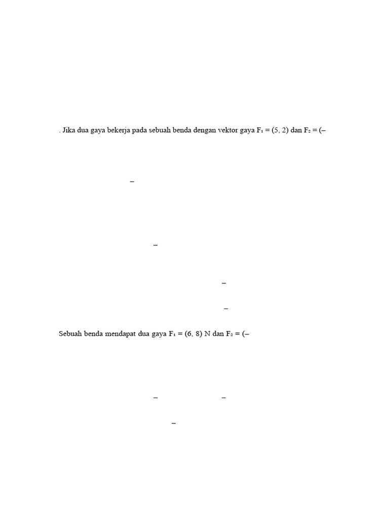 Soal Vektor dan Aplikasinya | PDF
