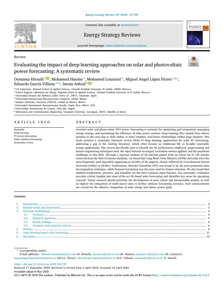 Deep Learning in Solar Power Forecasting | PDF | Machine Learning ...