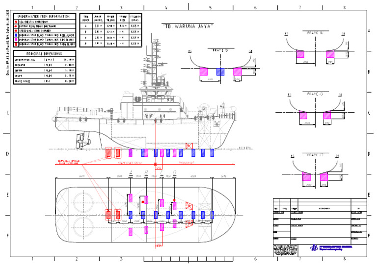 2001 - Docking Plan For TB - Waruna Jaya - Rev.0-Model | PDF