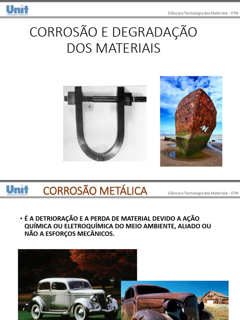 Corrosão e Degradação de Materiais | PDF | Corrosão | Eletroquímica