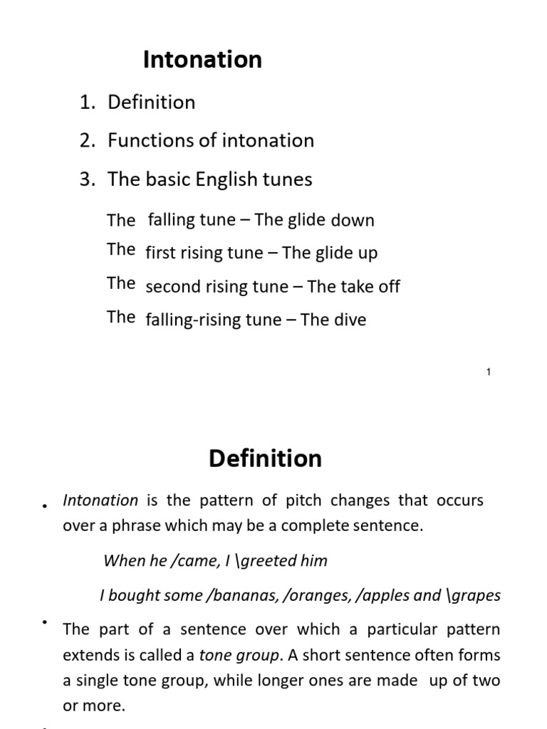 Intonation | PDF | Stress (Linguistics) | Tone (Linguistics)