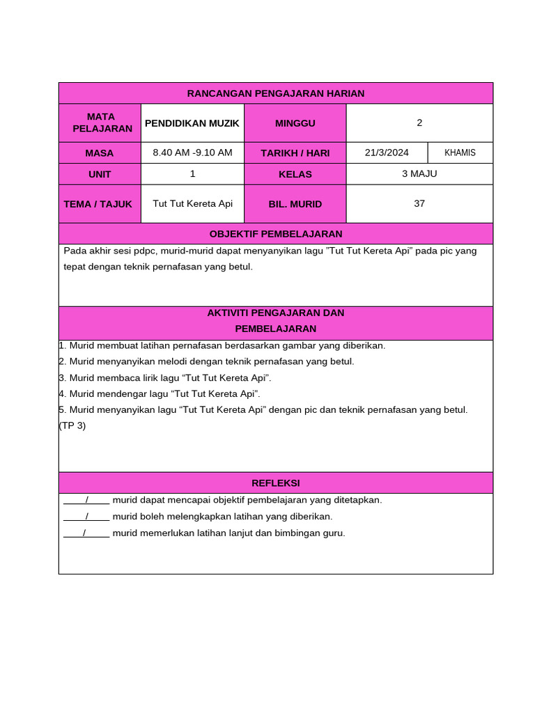 RPH m2 Khamis | PDF