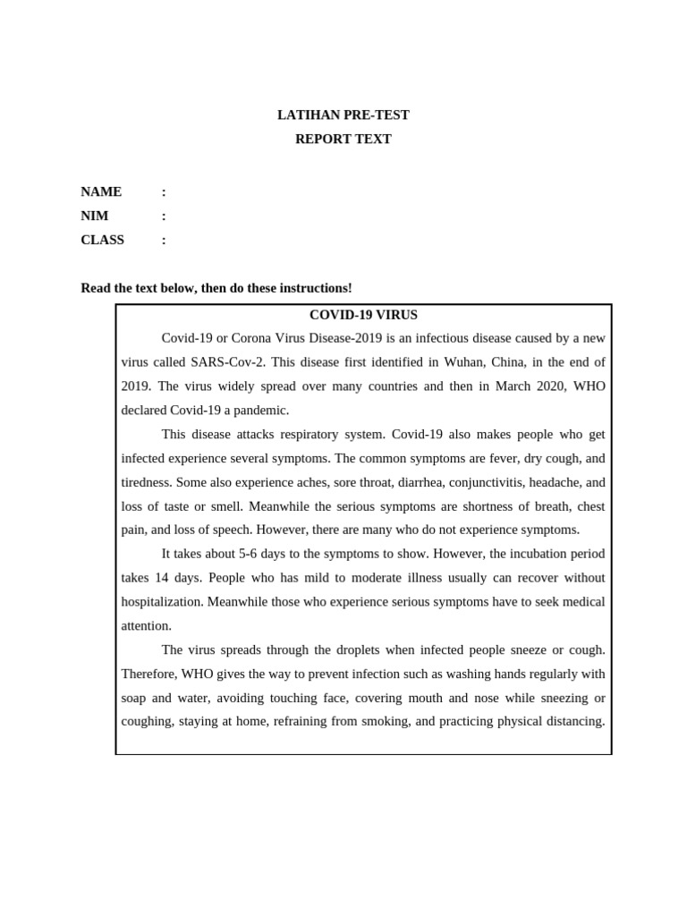 COVID-19 Report Text Analysis Guide | PDF