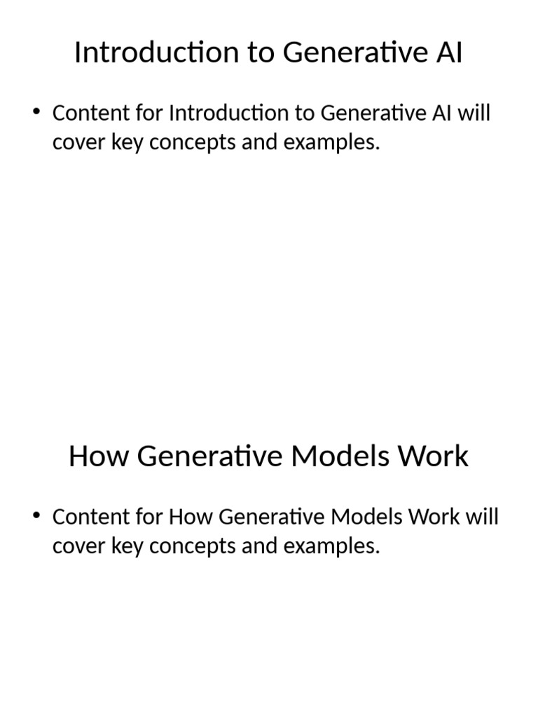 Overview of Generative AI Concepts | PDF