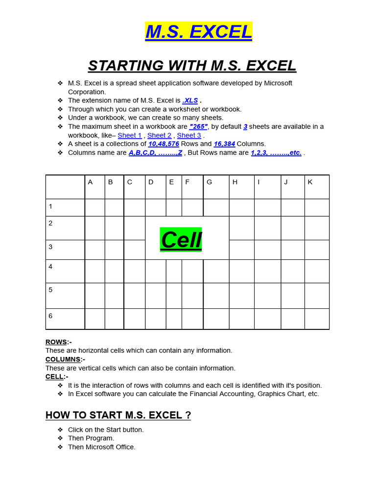 M.S. Excel | PDF | Microsoft Excel | Interest