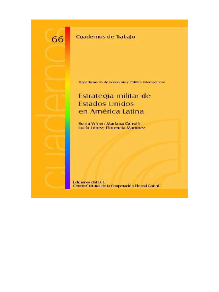 Estrategia Militar de Estados Unidos en America Latina | PDF | Agencia ...