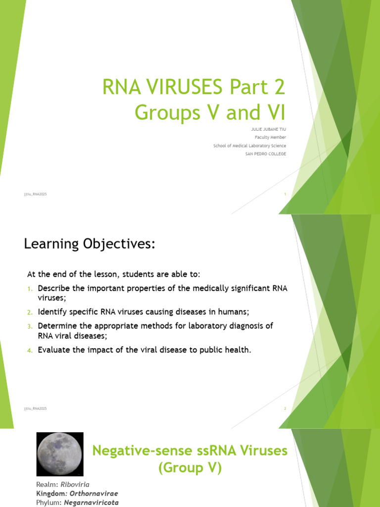 Medically Significant RNA Viruses Overview | PDF | Hiv | Measles